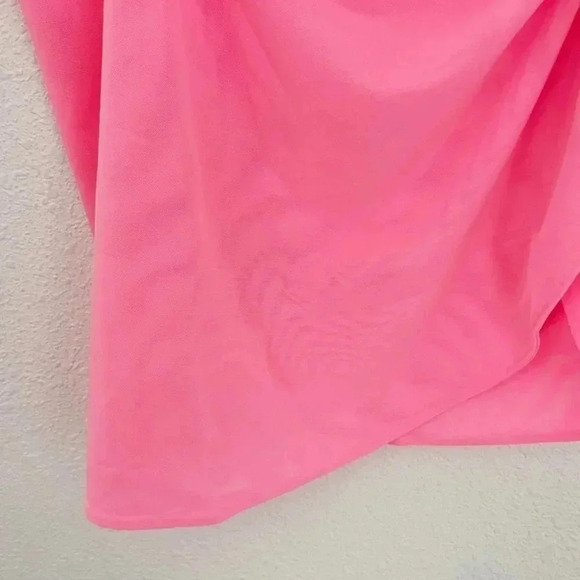 NWT Good American Sugar Pink Leg Daze Mesh Tie Sarong Coverup, Size 2x-5x (2) - Picture 4 of 8